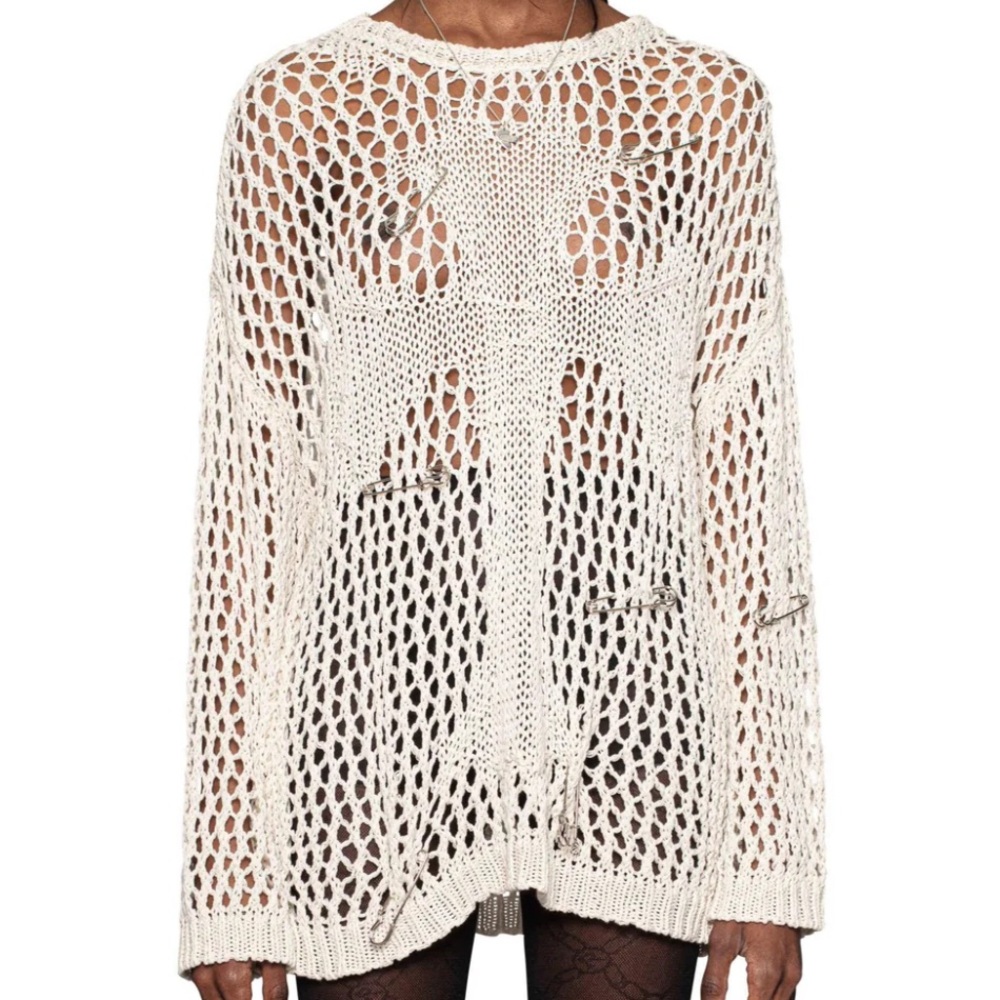 Racer Worldwide Cross Knit Sweater